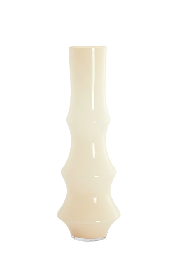 Light & Living Accessories Vase 23,5x70 cm FIORENZA glass cream House of Isabella UK