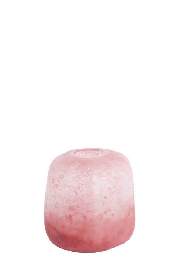Light & Living Accessories Vase 23x24 cm PACENGO glass coral-light pink House of Isabella UK