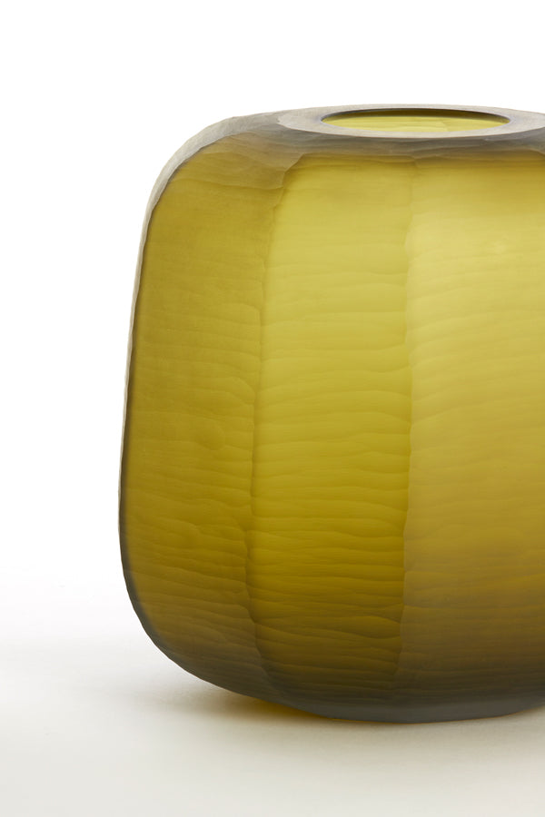 Light & Living Accessories Vase 23x24 cm PACENGO yellow-olive green House of Isabella UK