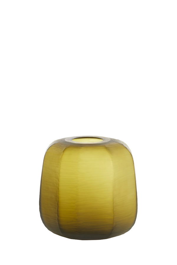 Light & Living Accessories Vase 23x24 cm PACENGO yellow-olive green House of Isabella UK