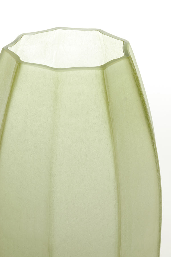 Light & Living Accessories Vase 23x38 cm BRADLEY glass olive green House of Isabella UK