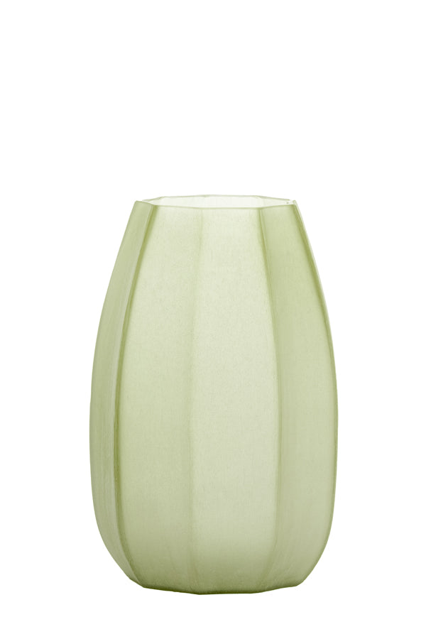 Light & Living Accessories Vase 23x38 cm BRADLEY glass olive green House of Isabella UK