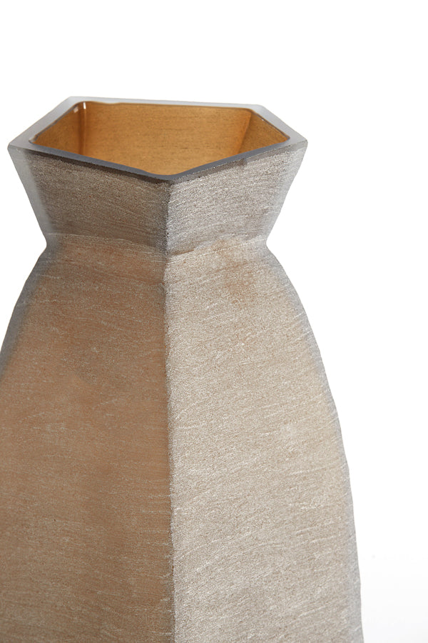 Light & Living Accessories Vase 24,5x22,5x50,5 cm VELIKO glass dark brown House of Isabella UK