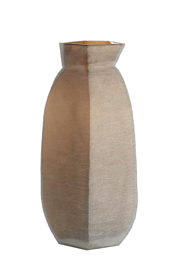 Light & Living Accessories Vase 24,5x22,5x50,5 cm VELIKO glass dark brown House of Isabella UK