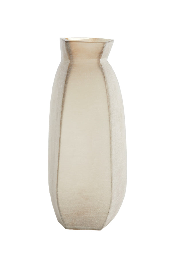 Light & Living Accessories Vase 24,5x22,5x50,5 cm VELIKO glass light brown House of Isabella UK