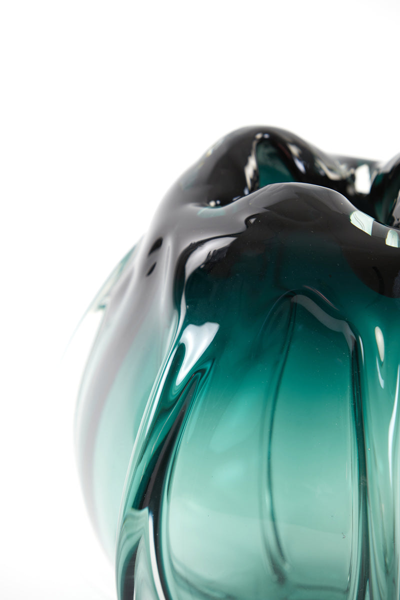 Light & Living Accessories Vase 24,5x22 cm MURELA glass turquoise House of Isabella UK