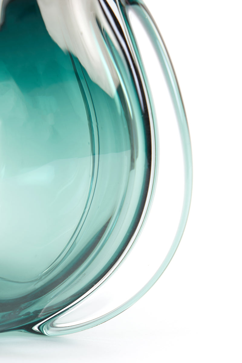 Light & Living Accessories Vase 24,5x22 cm MURELA glass turquoise House of Isabella UK