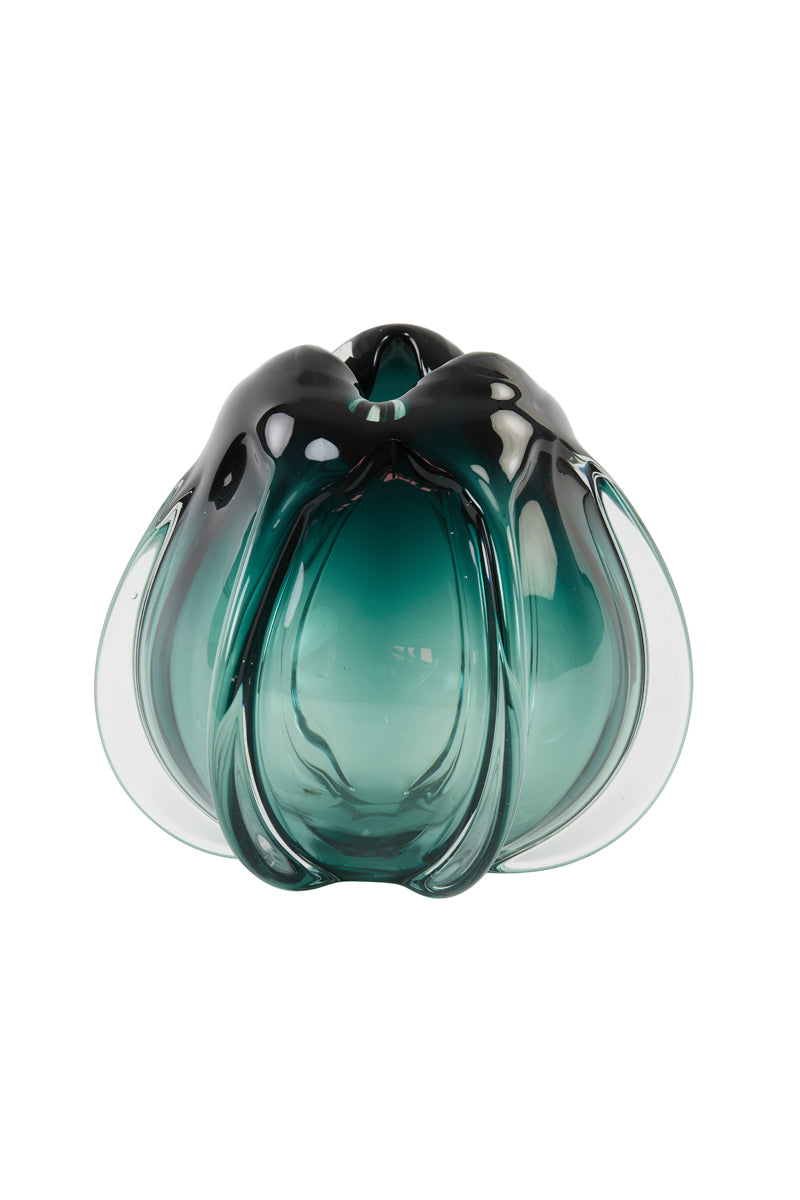 Light & Living Accessories Vase 24,5x22 cm MURELA glass turquoise House of Isabella UK