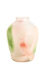 Light & Living Accessories Vase 24,5x33 cm BARCOS glass matt white+green+peach House of Isabella UK