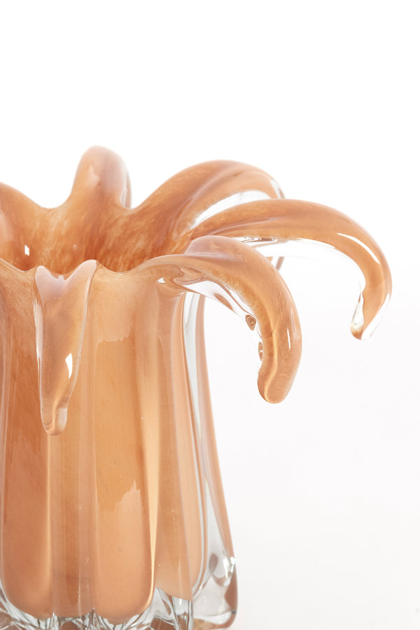 Light & Living Accessories Vase 24x19 cm AVENIA glass caramel House of Isabella UK