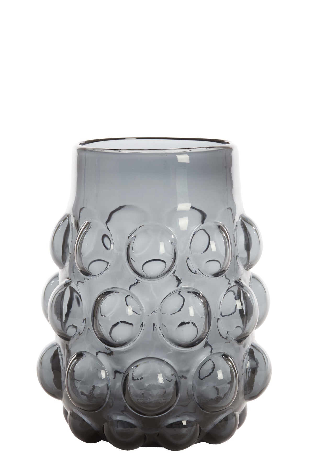 Light & Living Accessories Vase 24x30 cm HAROA glass smoked grey House of Isabella UK