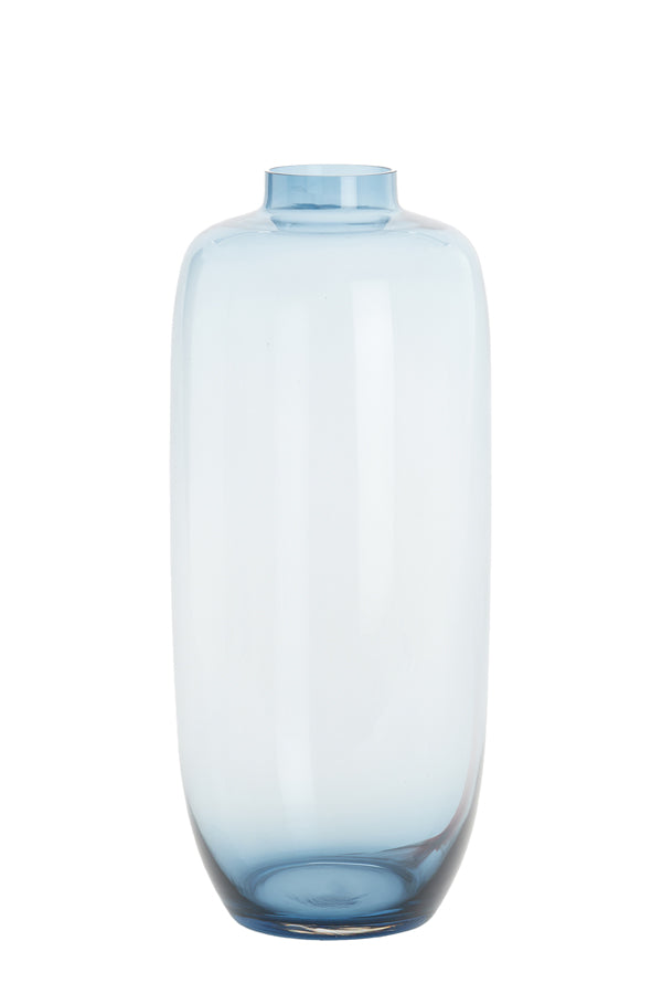 Light & Living Accessories Vase 24x56 cm FURANO glass blue House of Isabella UK