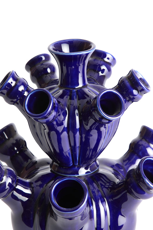 Light & Living Accessories Vase 25,5x33 cm BLAIR ceramics dark blue House of Isabella UK