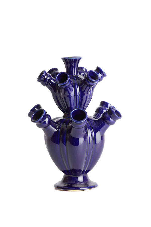 Light & Living Accessories Vase 25,5x33 cm BLAIR ceramics dark blue House of Isabella UK