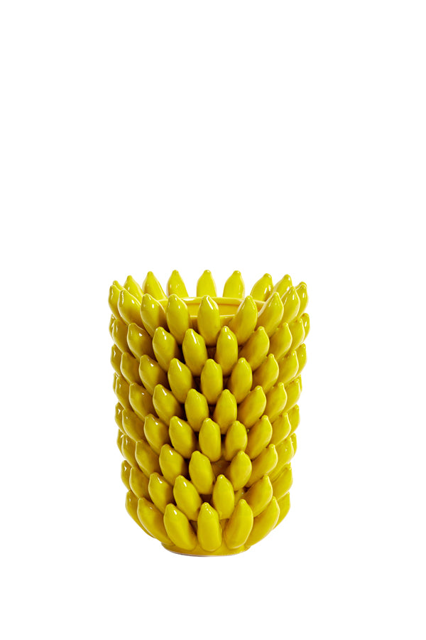 Light & Living Accessories Vase 25,5x34 cm ZITA ceramics yellow House of Isabella UK