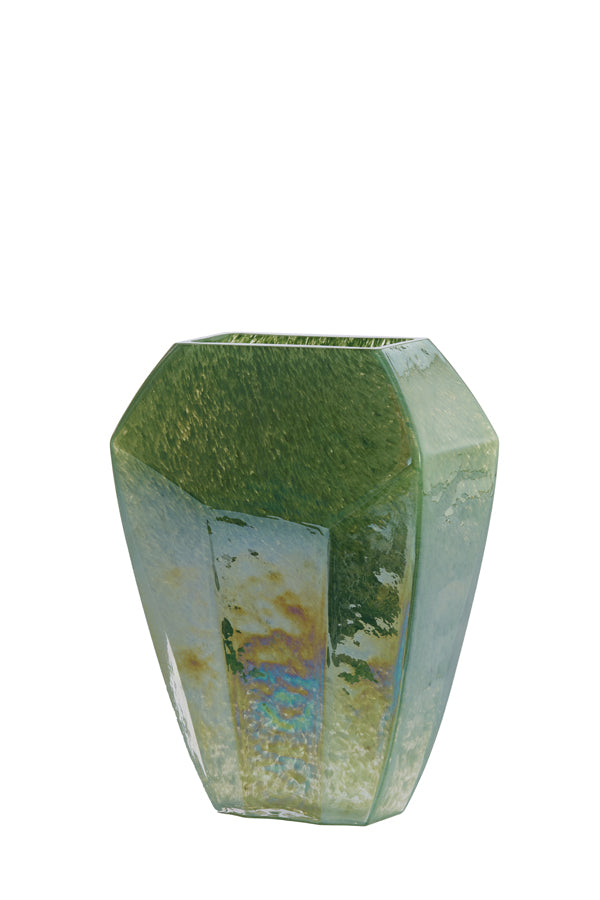 Light & Living Accessories Vase 25x12,5x33,5 cm VIONNA glass dark green lustre House of Isabella UK
