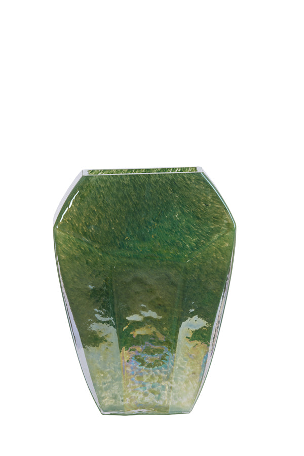 Light & Living Accessories Vase 25x12,5x33,5 cm VIONNA glass dark green lustre House of Isabella UK