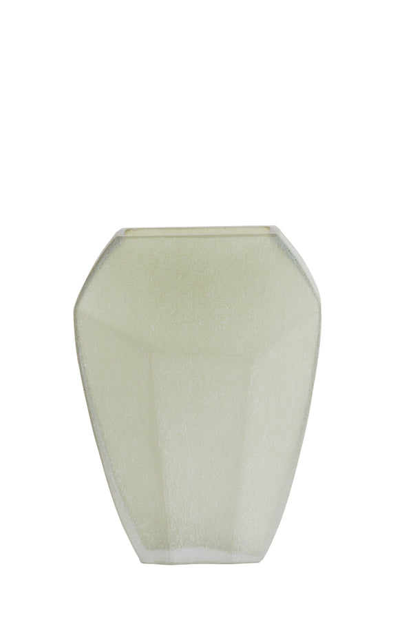 Light & Living Accessories Vase 25x12,5x33,5 cm VIONNA glass olive green House of Isabella UK
