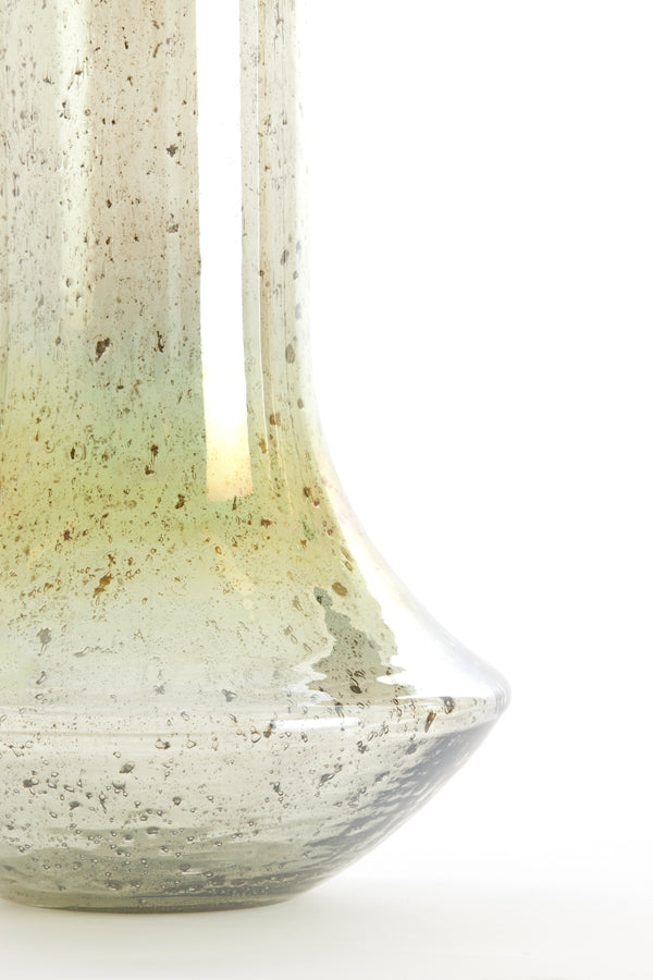 Light & Living Accessories Vase 25x40 cm LEANNA glass stone finish green House of Isabella UK