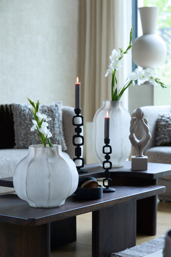 Light & Living Accessories Vase 25x44,5 cm TEJEDA glass light brown House of Isabella UK