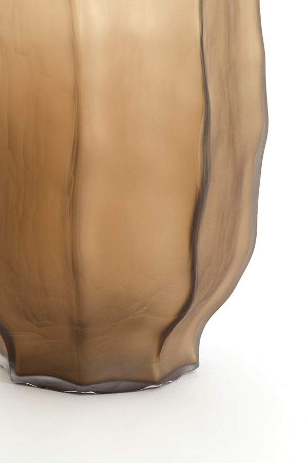 Light & Living Accessories Vase 25x44,5 cm TEJEDA glass matt dark brown House of Isabella UK