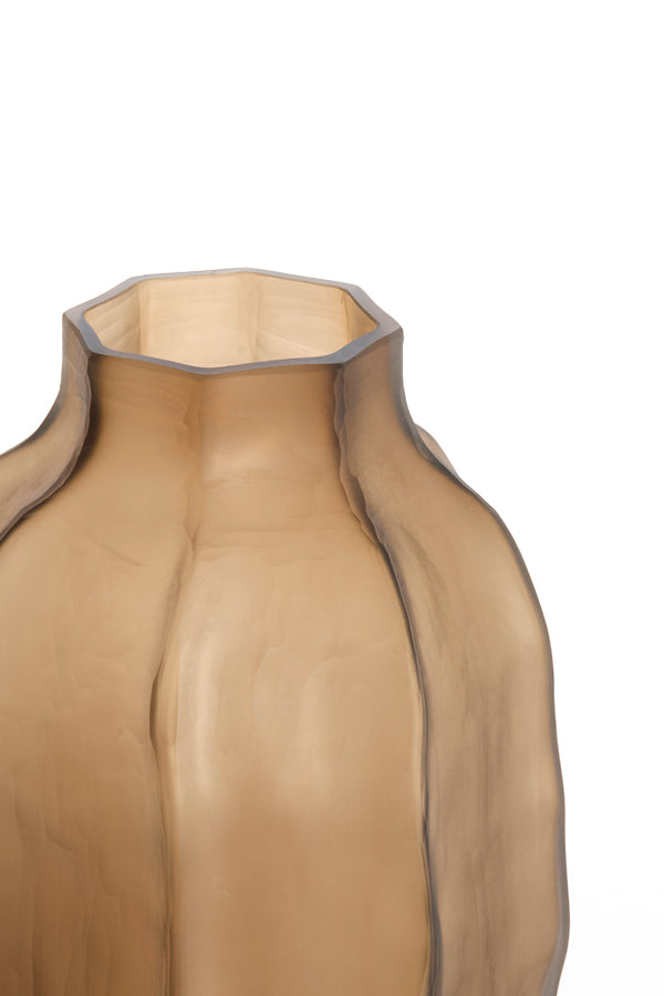 Light & Living Accessories Vase 25x44,5 cm TEJEDA glass matt dark brown House of Isabella UK