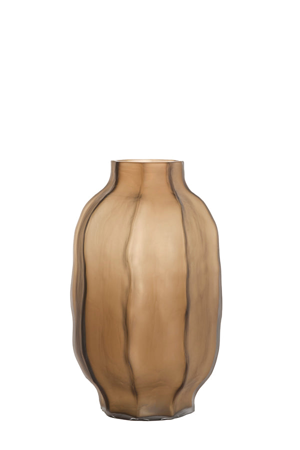 Light & Living Accessories Vase 25x44,5 cm TEJEDA glass matt dark brown House of Isabella UK