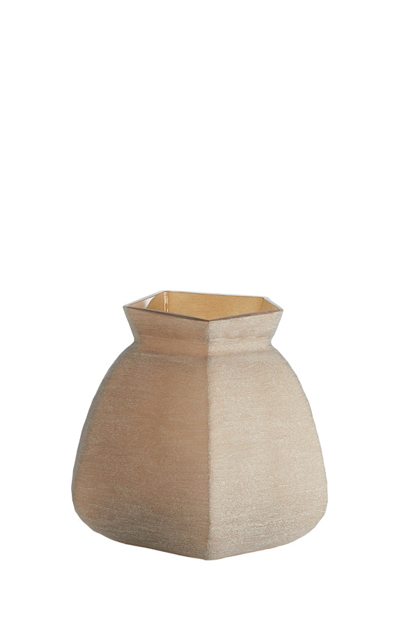 Light & Living Accessories Vase 26,5x25,5x27 cm VELIKO glass dark brown House of Isabella UK