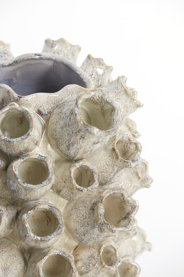 Light & Living Accessories Vase 26,5x25x31,5 cm KEIKI ceramics sand House of Isabella UK