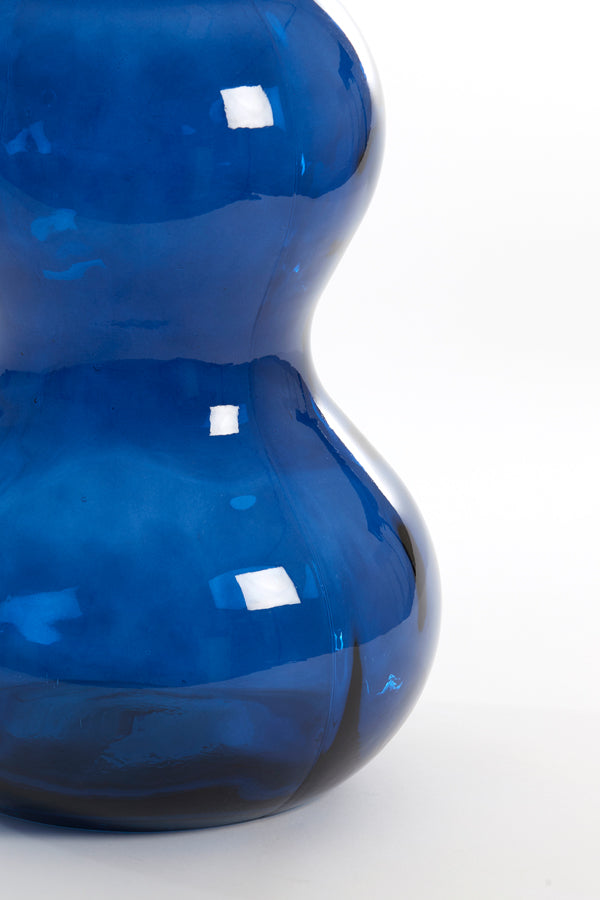 Light & Living Accessories Vase 26,5x75 cm VENERIO glass shiny dark blue House of Isabella UK