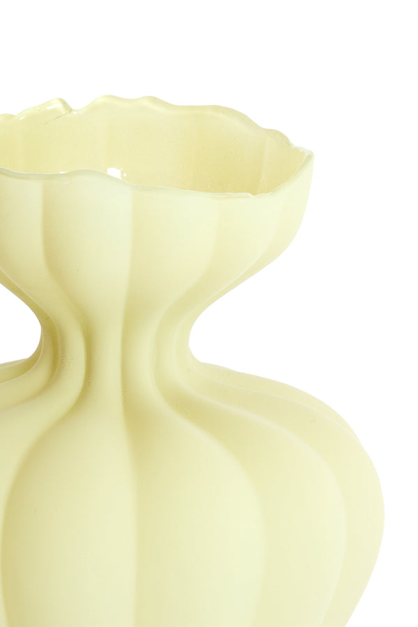 Light & Living Accessories Vase 26x32 cm VARENNA glass matt olive green House of Isabella UK