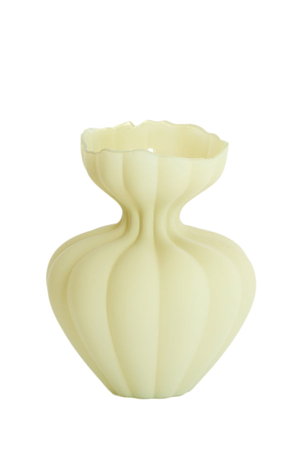 Light & Living Accessories Vase 26x32 cm VARENNA glass matt olive green House of Isabella UK