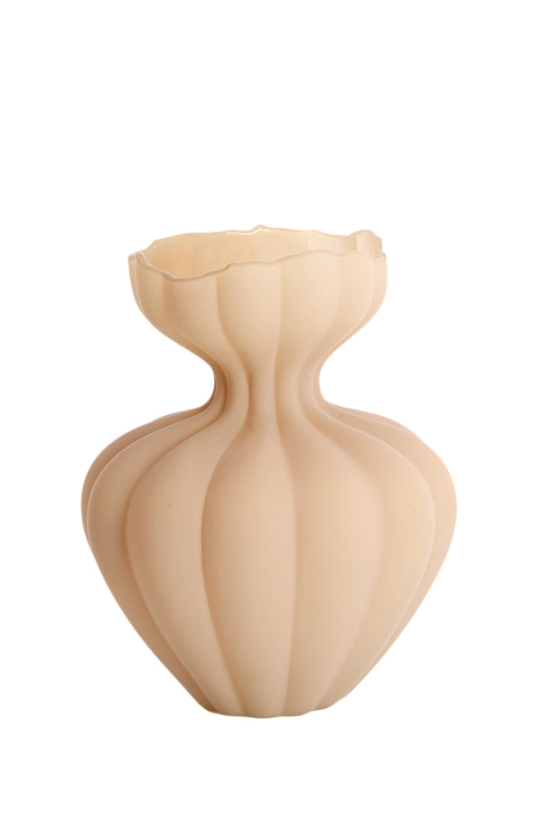 Light & Living Accessories Vase 26x32 cm VARENNA glass matt sand House of Isabella UK