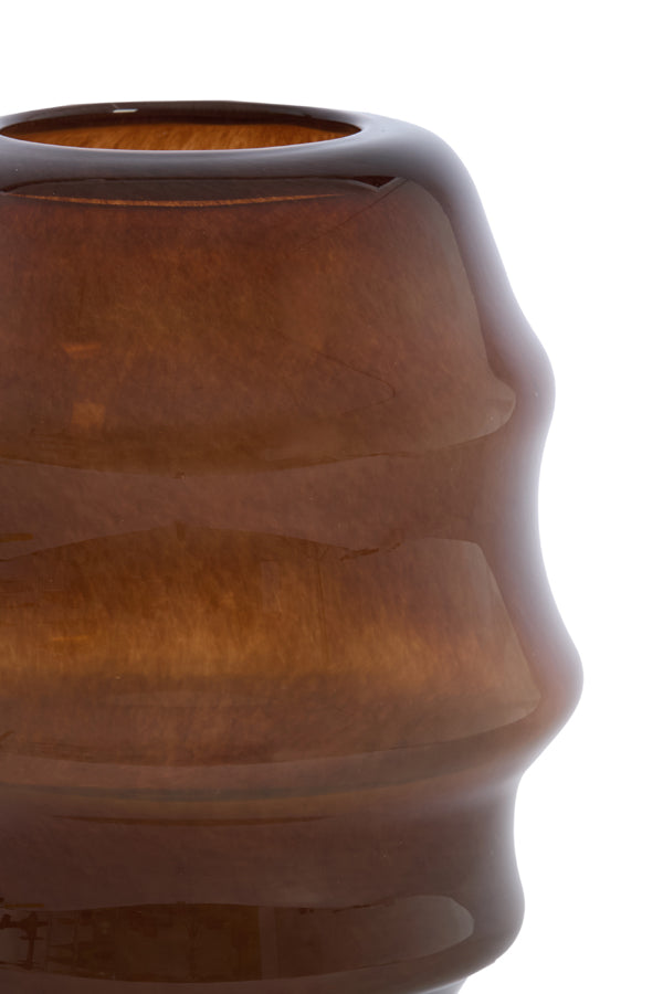 Light & Living Accessories Vase 26x34,5 cm JAMANOTA glass dark brown House of Isabella UK