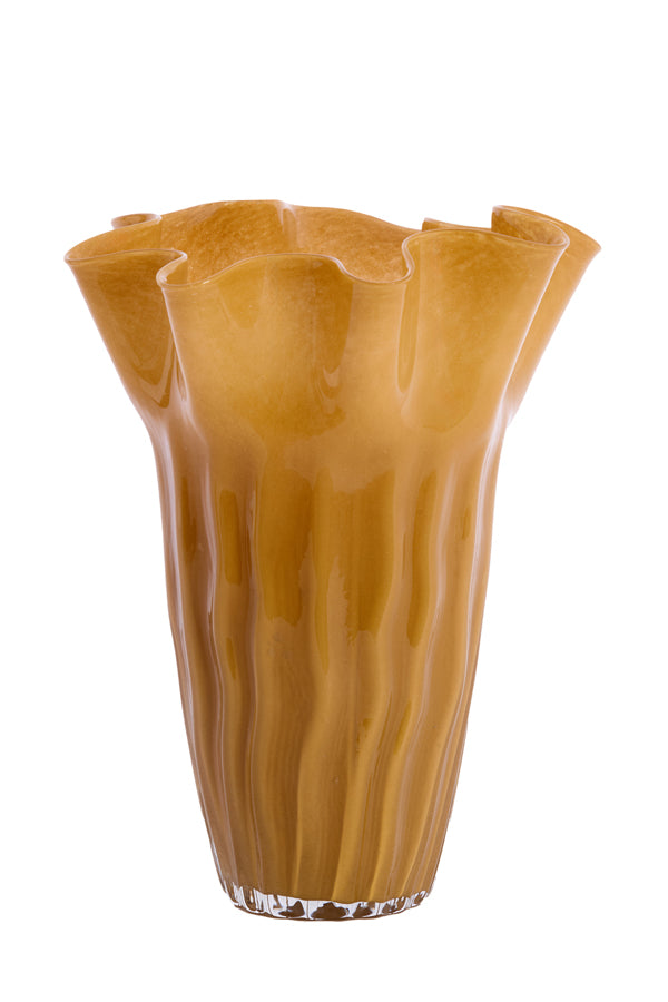 Light & Living Accessories Vase 26x35,5 cm KAMAY glass caramel House of Isabella UK