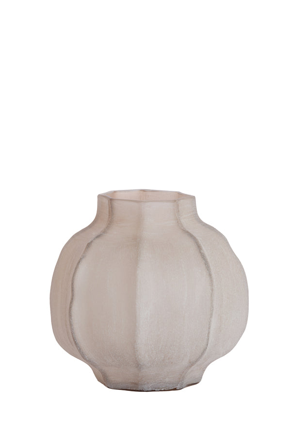 Light & Living Accessories Vase 27x26 cm TEJEDA glass light brown House of Isabella UK