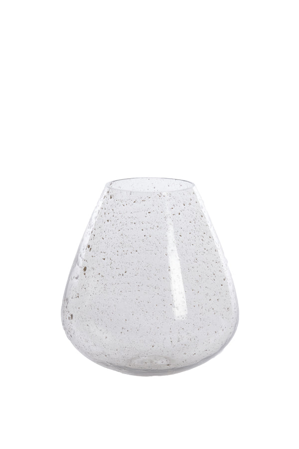 Light & Living Accessories Vase 27x30 cm LATERZA glass stone finish clear House of Isabella UK