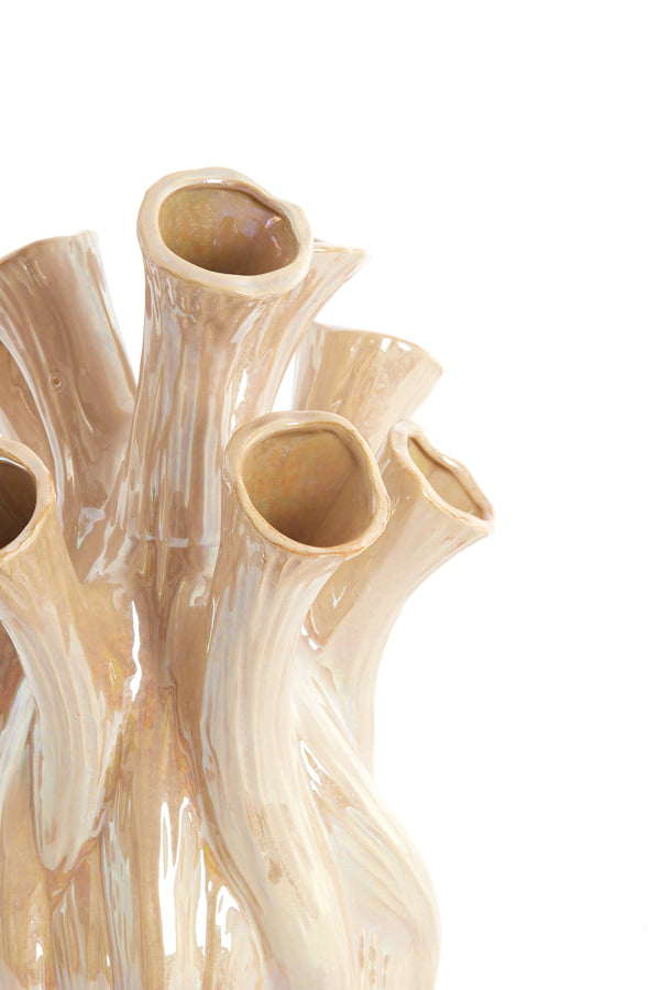 Light & Living Accessories Vase 28,5x34,5 cm LYSET ceramics sand House of Isabella UK