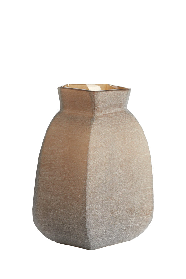 Light & Living Accessories Vase 28x25,5x40 cm VELIKO glass dark brown House of Isabella UK