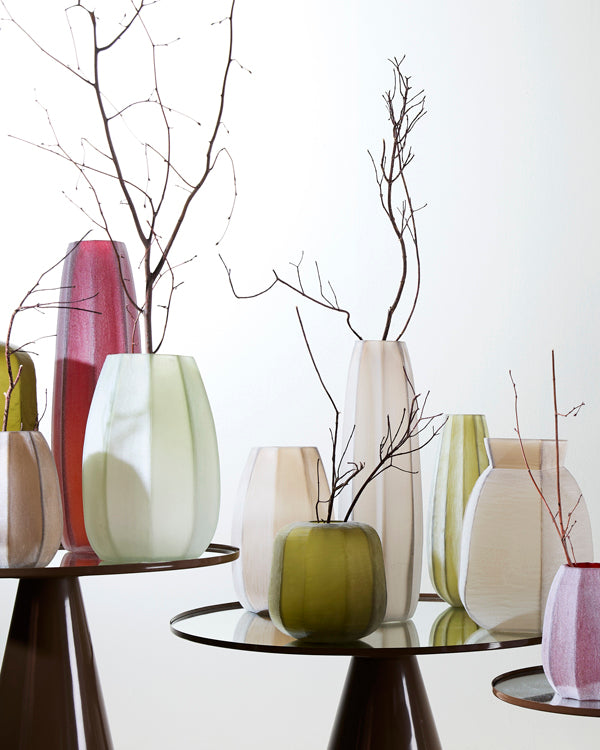 Light & Living Accessories Vase 28x25,5x40 cm VELIKO glass light brown House of Isabella UK