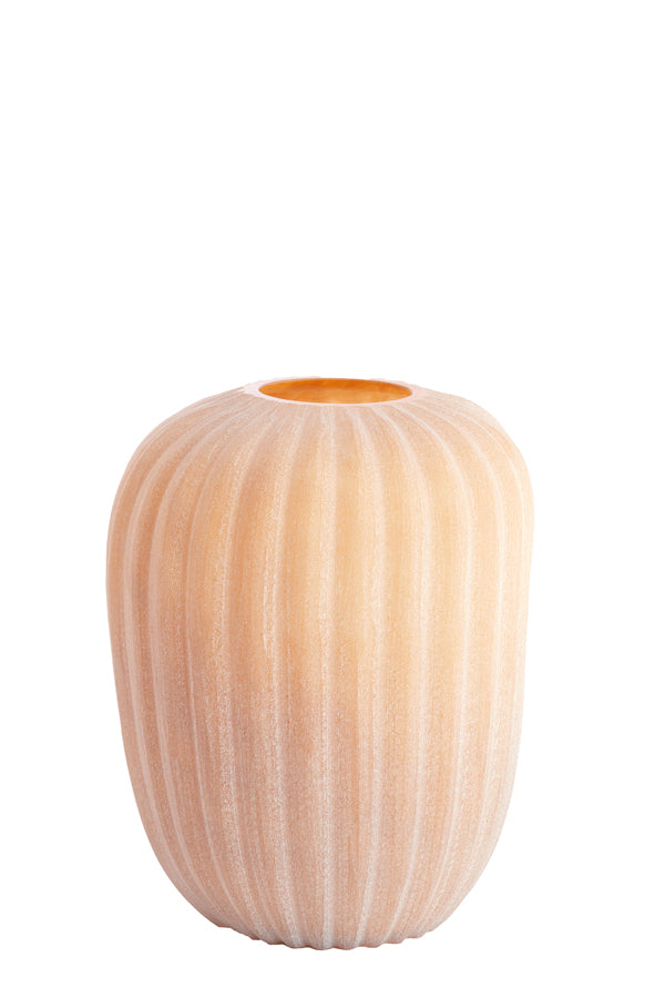 Light & Living Accessories Vase 29x38 cm ARAGON glass ocher yellow House of Isabella UK