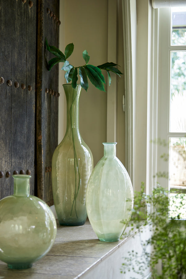 Light & Living Accessories Vase 30x100 cm IMANO glass green House of Isabella UK