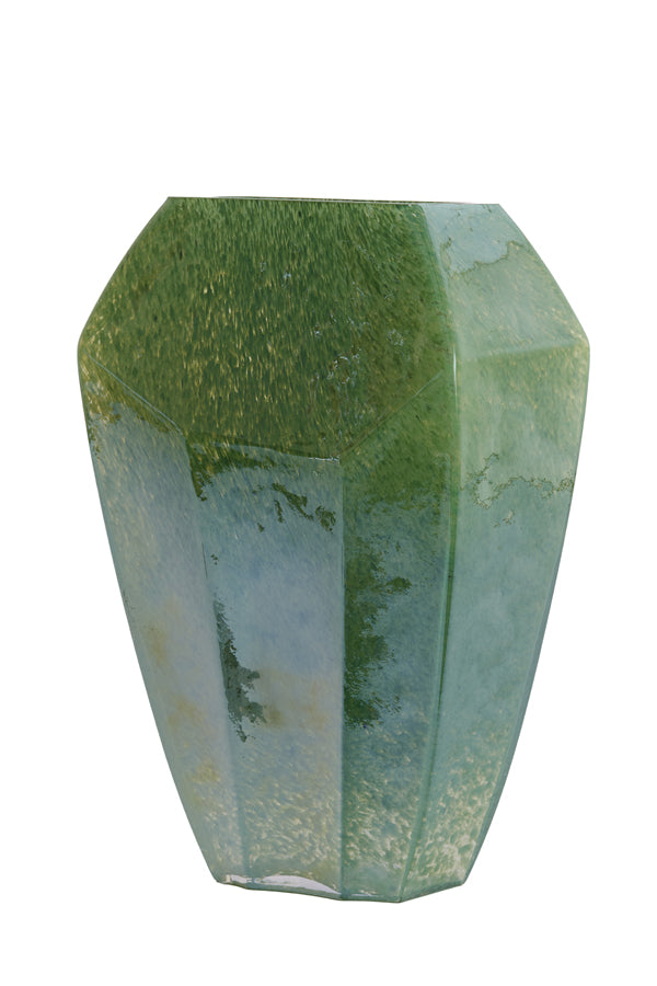 Light & Living Accessories Vase 30x16x44,5 cm VIONNA glass dark green lustre House of Isabella UK