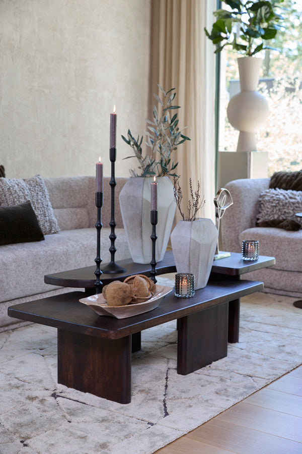 Light & Living Accessories Vase 30x16x44,5 cm VIONNA glass light brown House of Isabella UK