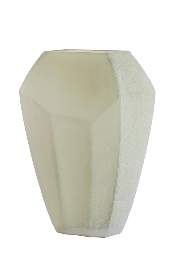 Light & Living Accessories Vase 30x16x44,5 cm VIONNA glass olive green House of Isabella UK