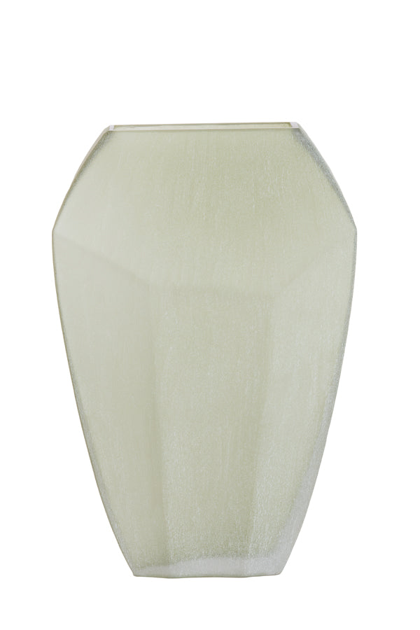 Light & Living Accessories Vase 30x16x44,5 cm VIONNA glass olive green House of Isabella UK