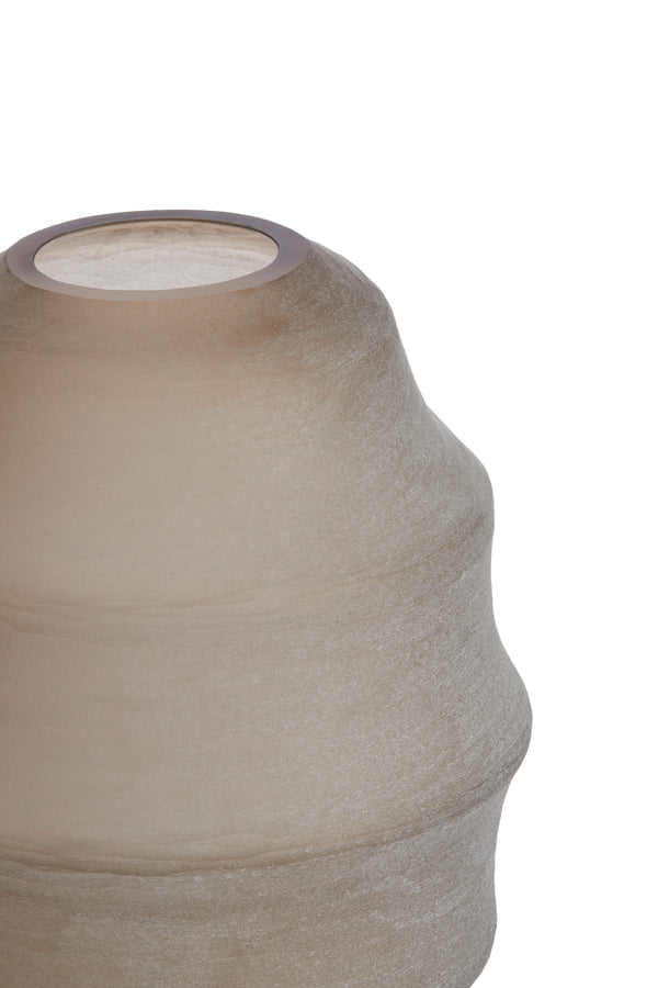 Light & Living Accessories Vase 31x42 cm NAYORO glass matt light brown House of Isabella UK