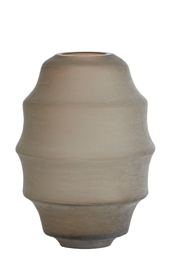 Light & Living Accessories Vase 31x42 cm NAYORO glass matt light brown House of Isabella UK