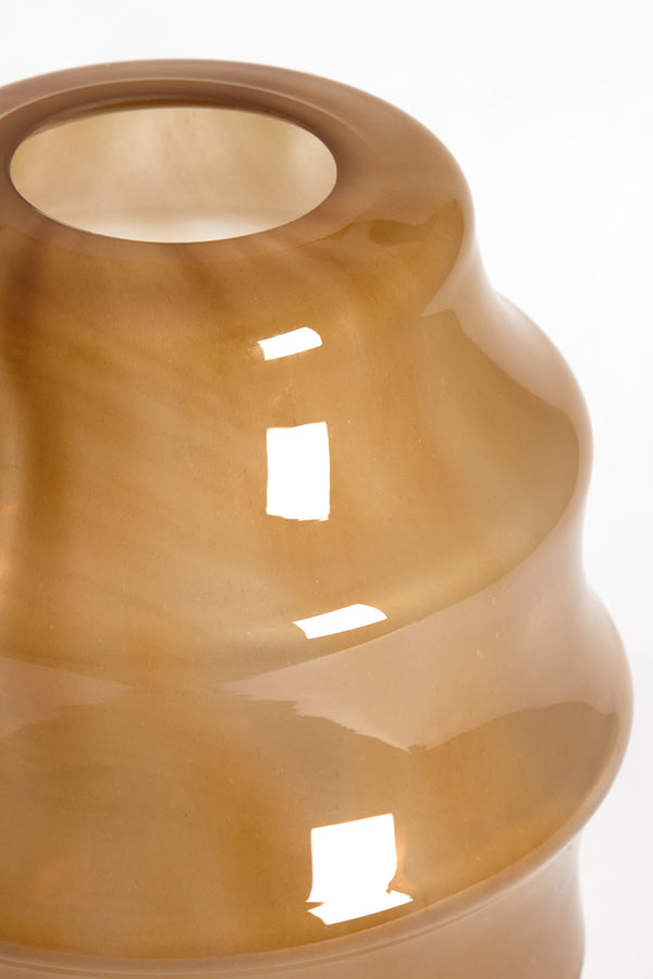Light & Living Accessories Vase 31x42 cm NAYORO glass shiny amber House of Isabella UK
