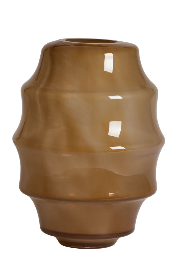 Light & Living Accessories Vase 31x42 cm NAYORO glass shiny amber House of Isabella UK